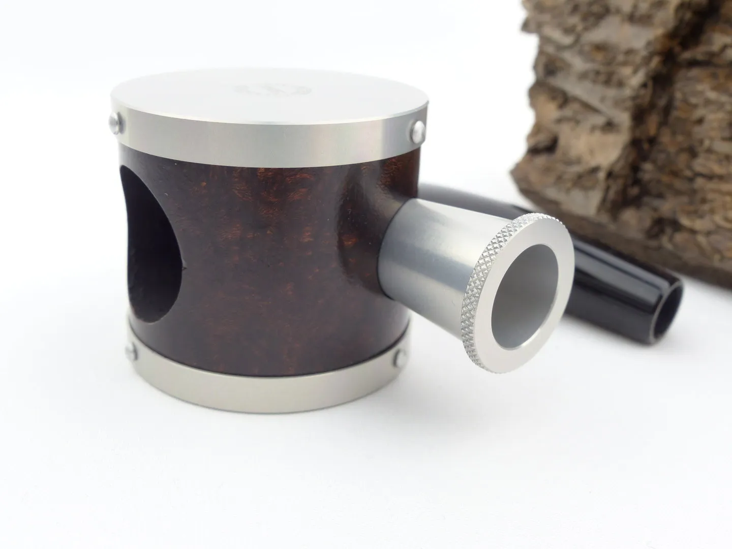 Tsuge Pfeife Blowfish silber Filter – Produktbild 8