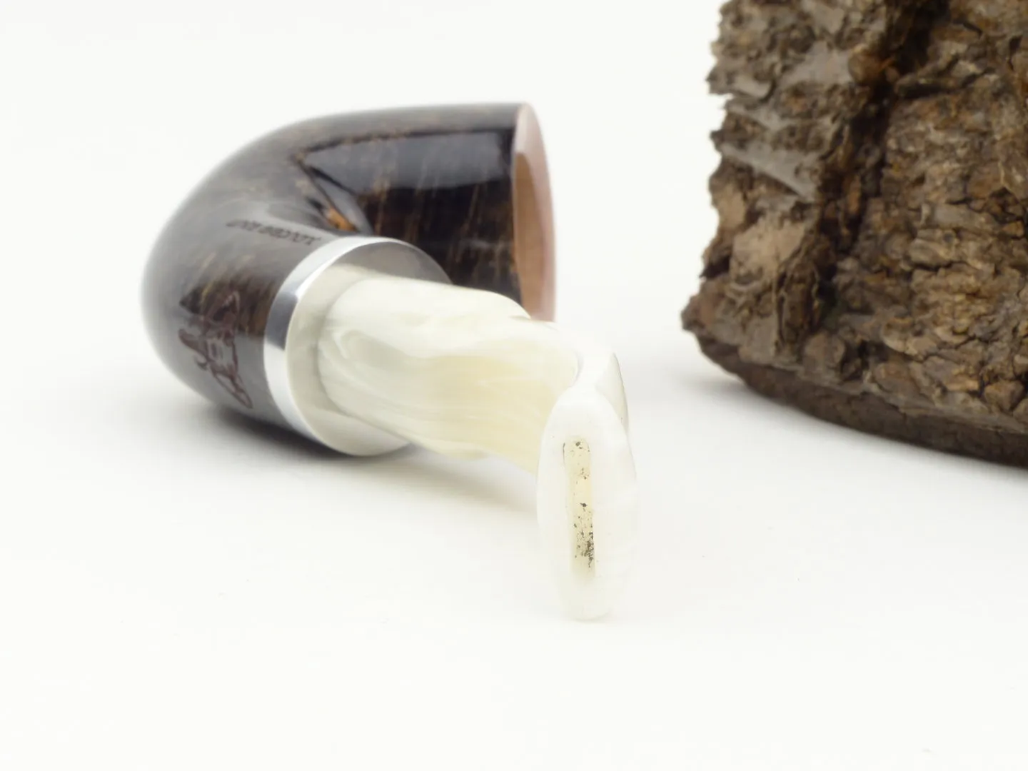 White Elephant Pfeife Ebony & Ivory grau 4 – Produktbild 4