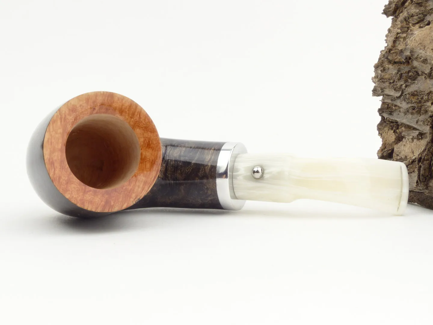 White Elephant Pfeife Ebony & Ivory grau 4 – Produktbild 6