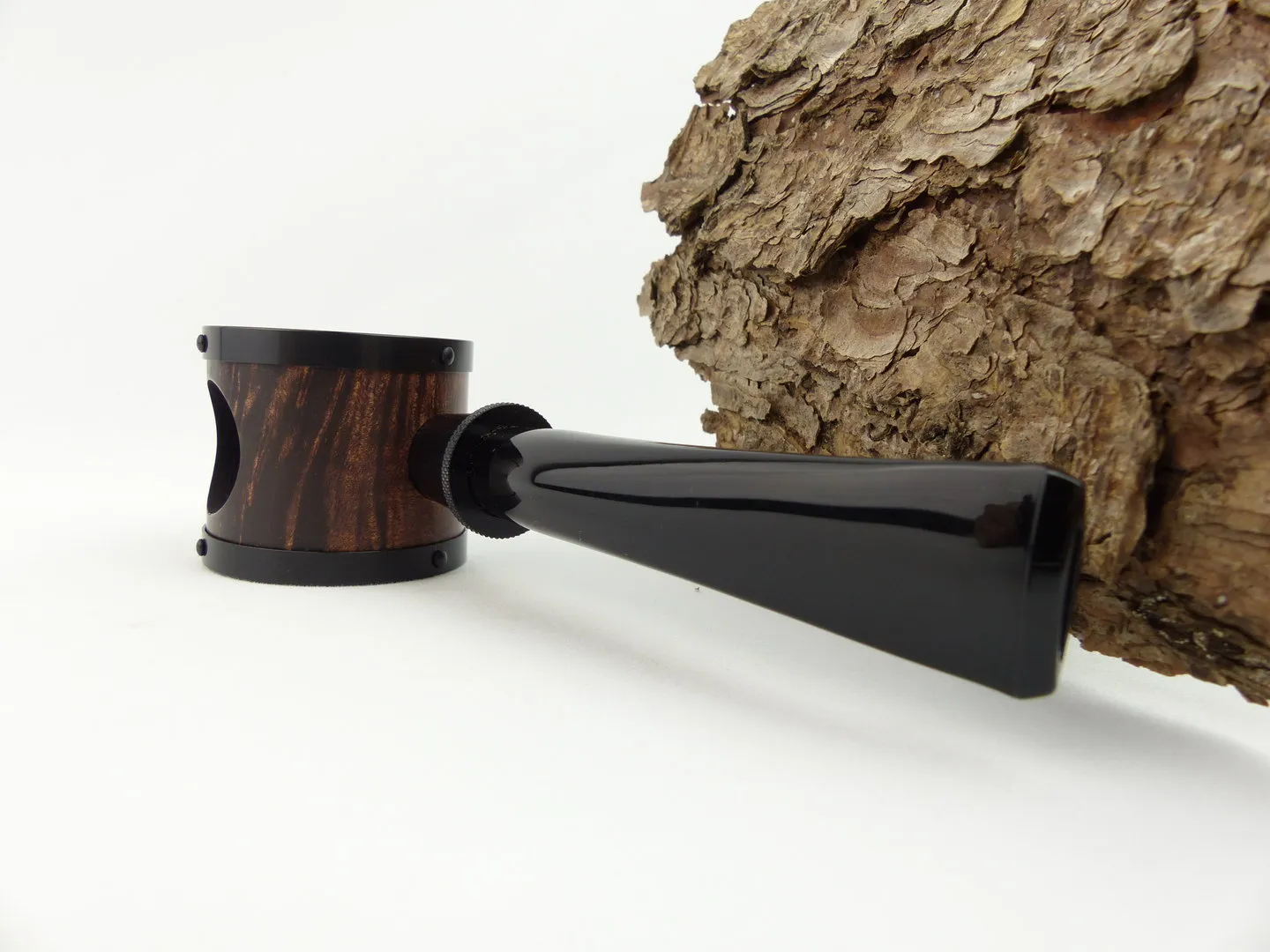 Tsuge Pfeife Blowfish schwarz Filter – Produktbild 5