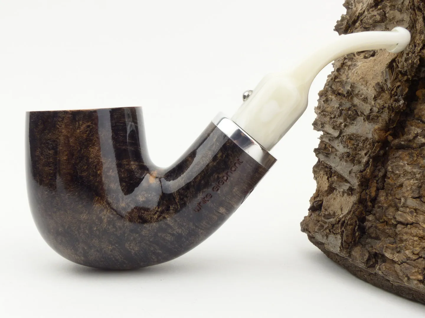 White Elephant Pfeife Ebony & Ivory grau 4 – Produktbild 2