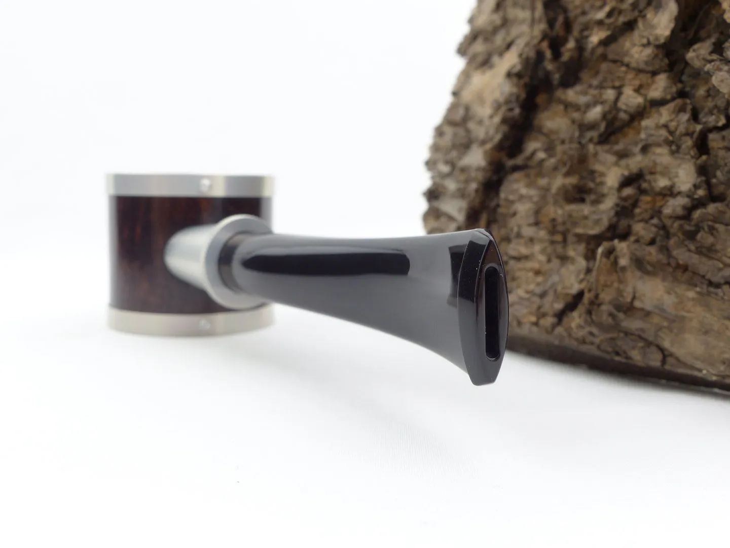 Tsuge Pfeife Blowfish silber Filter – Produktbild 4