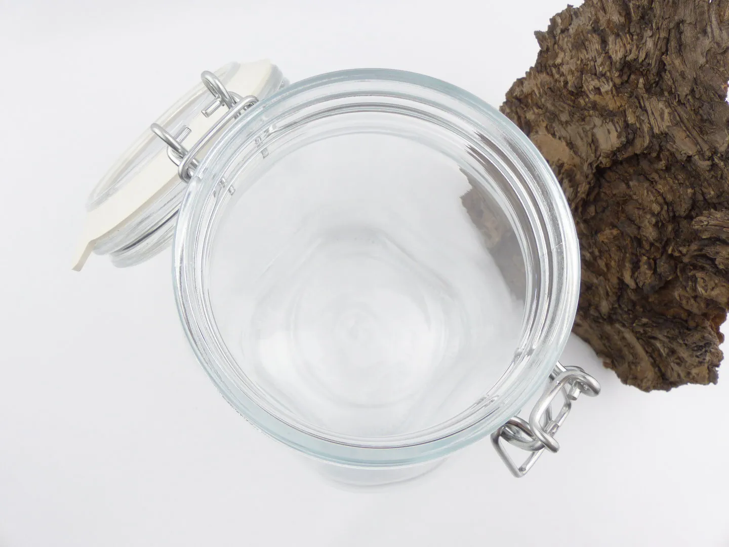 Drahtbügelglas Tabak Schnappdeckel 1000ml – Produktbild 4