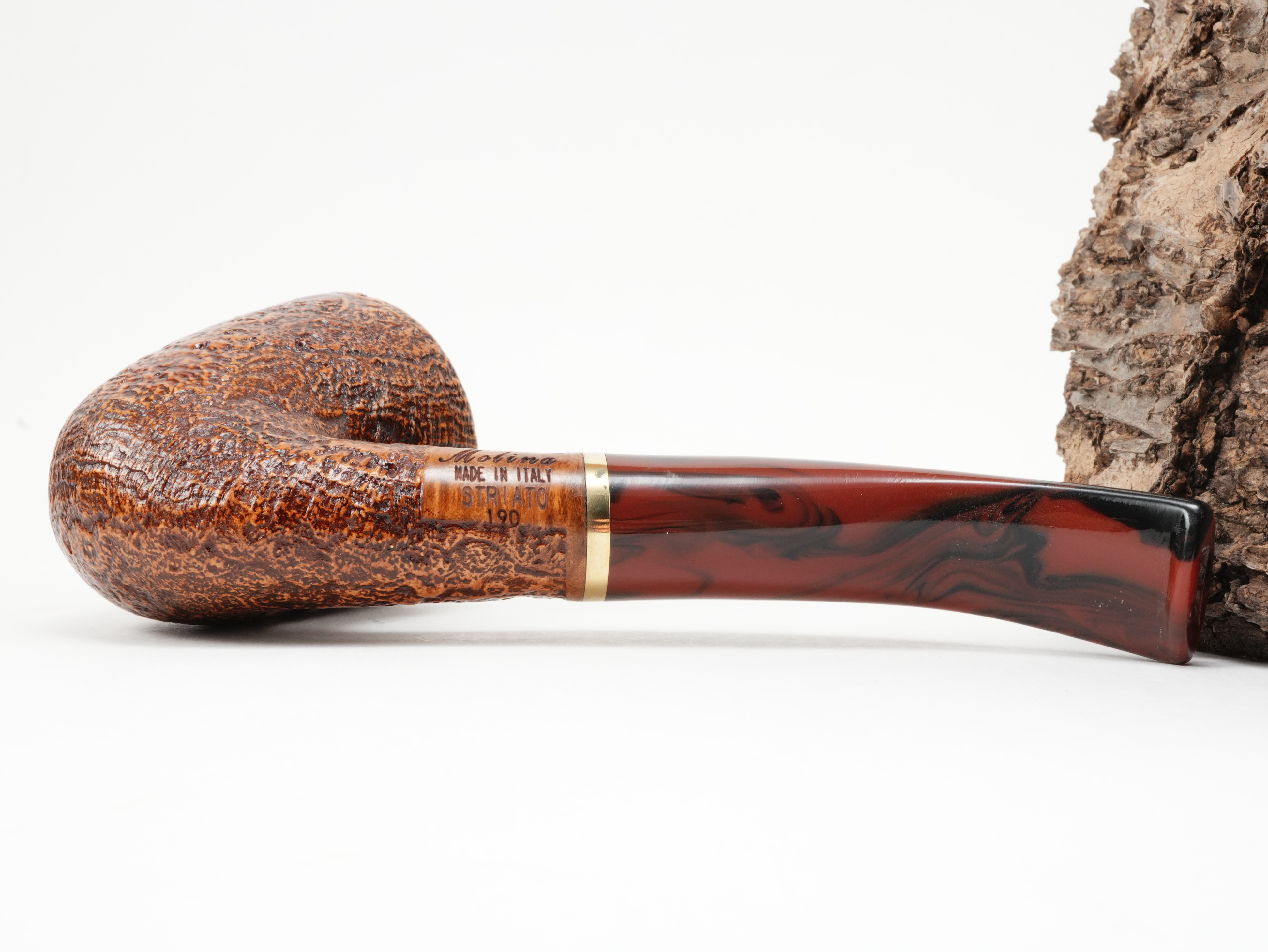 Molina Striato Pfeife sand braun 10